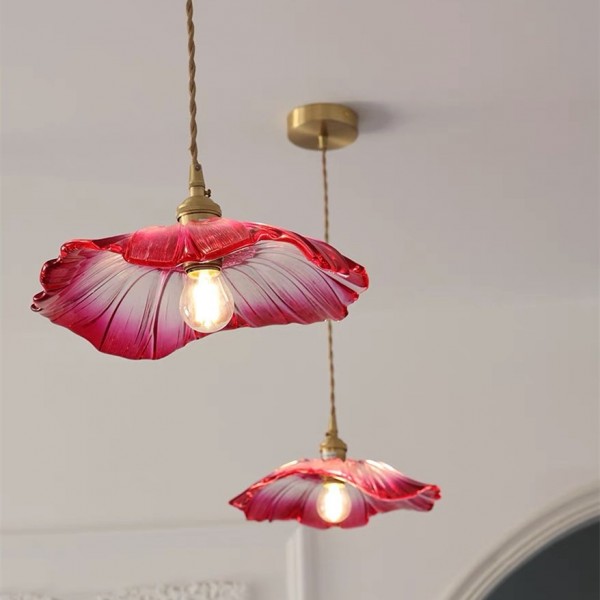Lotus Glass Pendant Light | Hanging Lighting | Lighting Studio