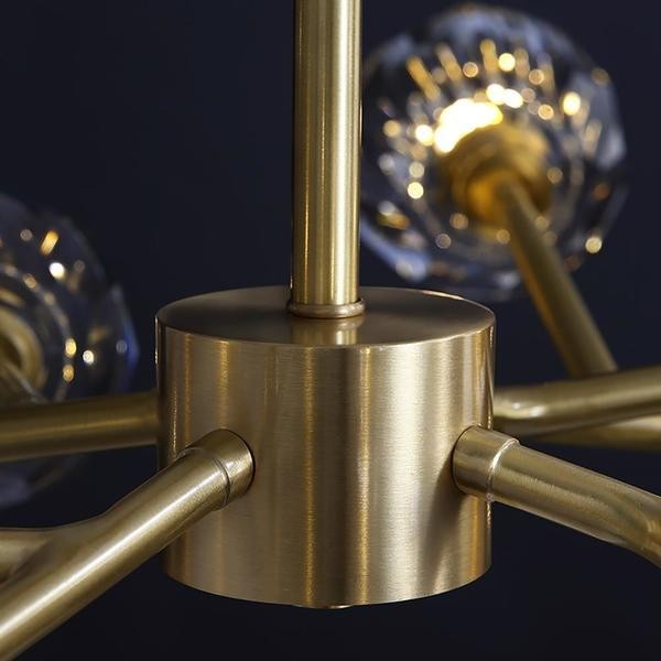 Boule De Cristal Round Brass Chandelier - EVER LICHT GROUP